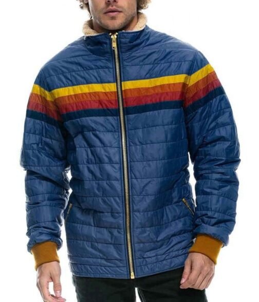 Nancy Drew Alex Saxon Blue Puffer Jacket