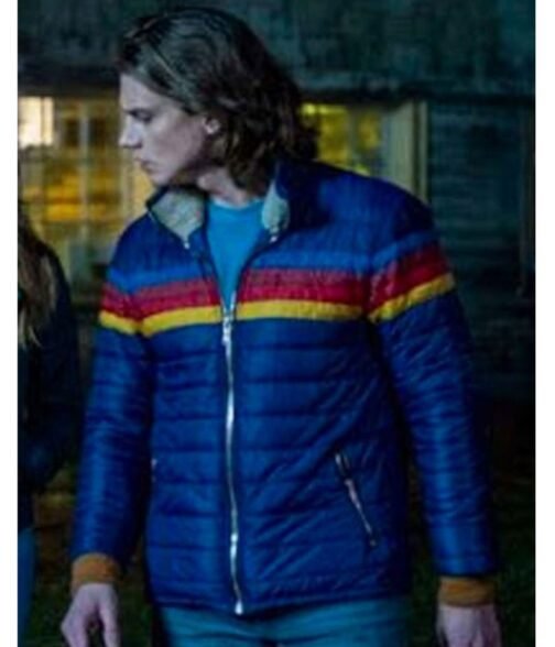 Nancy Drew Alex Saxon Blue Puffer Jacket - Image 2