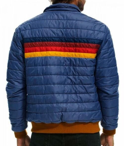 Nancy Drew Alex Saxon Blue Puffer Jacket - Image 3