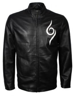 Anbu Naruto Black Leather Jacket