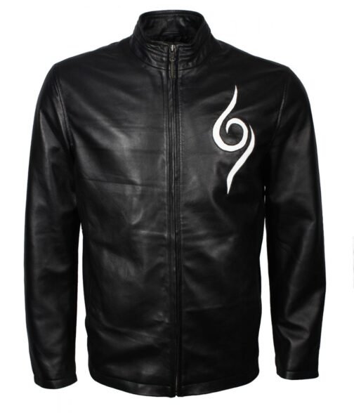 Anbu Naruto Black Leather Jacket