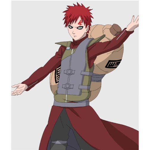 Gaara Naruto Shippuden Maroon and White Coat - Image 6
