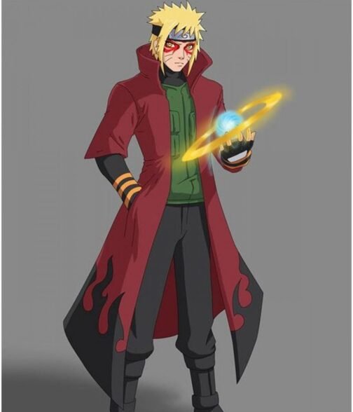 Naruto Uzumaki Naruto Shippuden Black and Red Cloak - Image 6