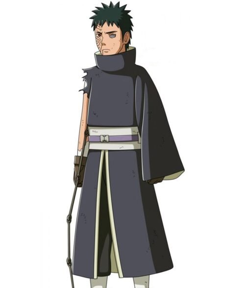 Naruto Shippuden Uchiha Obito Cotton Gray Cloak - Image 5