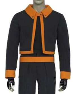Uchiha Obito Naruto Cropped Black Jacket