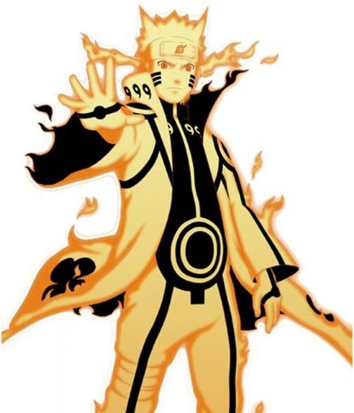 Naruto Uzumaki Naruto Shippuden Cotton Yellow Coat - Image 2