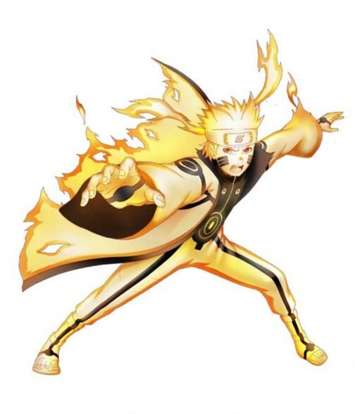 Naruto Uzumaki Naruto Shippuden Cotton Yellow Coat - Image 5