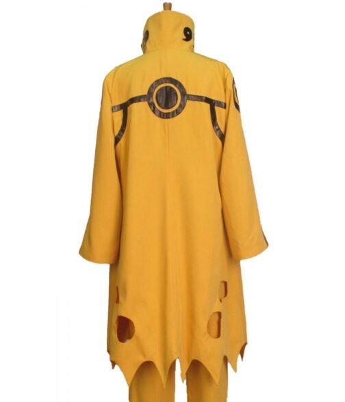 Naruto Uzumaki Naruto Shippuden Cotton Yellow Coat - Image 3