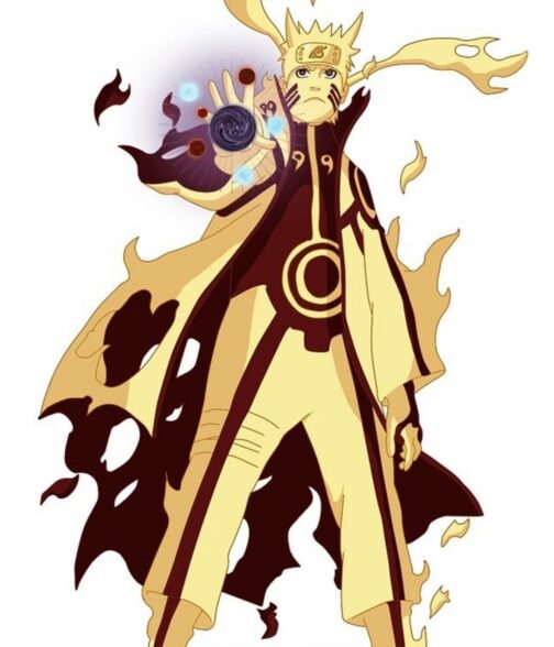 Naruto Uzumaki Naruto Shippuden Cotton Yellow Coat - Image 6