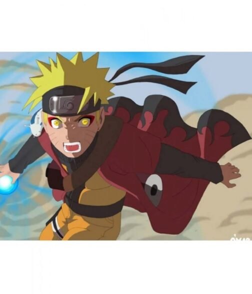 Naruto Uzumaki Naruto Shippuden Black and Red Cloak - Image 8