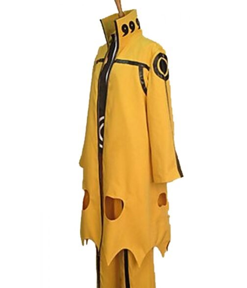 Naruto Uzumaki Naruto Shippuden Cotton Yellow Coat - Image 4