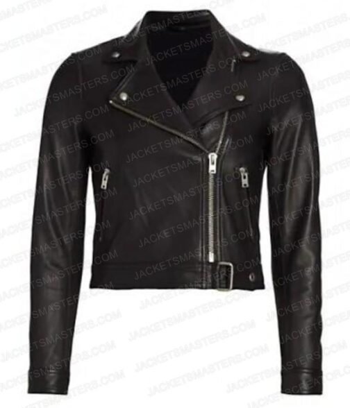 Love Hard Nina Dobrev Black Leather Jacket