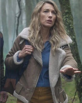 La Brea Natalie Zea Shearling Suede Jacket
