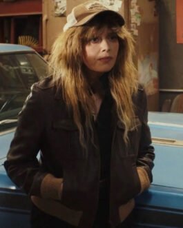 Natasha Lyonne Poker Face Multi-Pocket Leather Jacket
