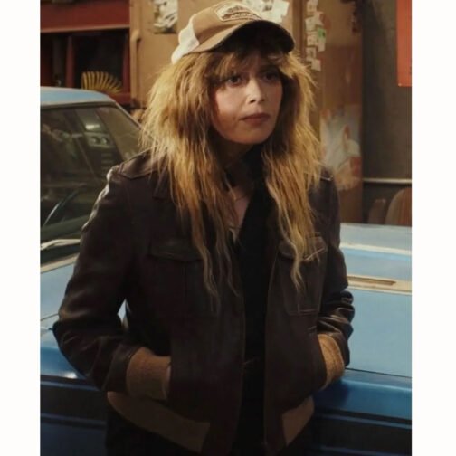 Natasha Lyonne Poker Face Multi-Pocket Leather Jacket - Image 2