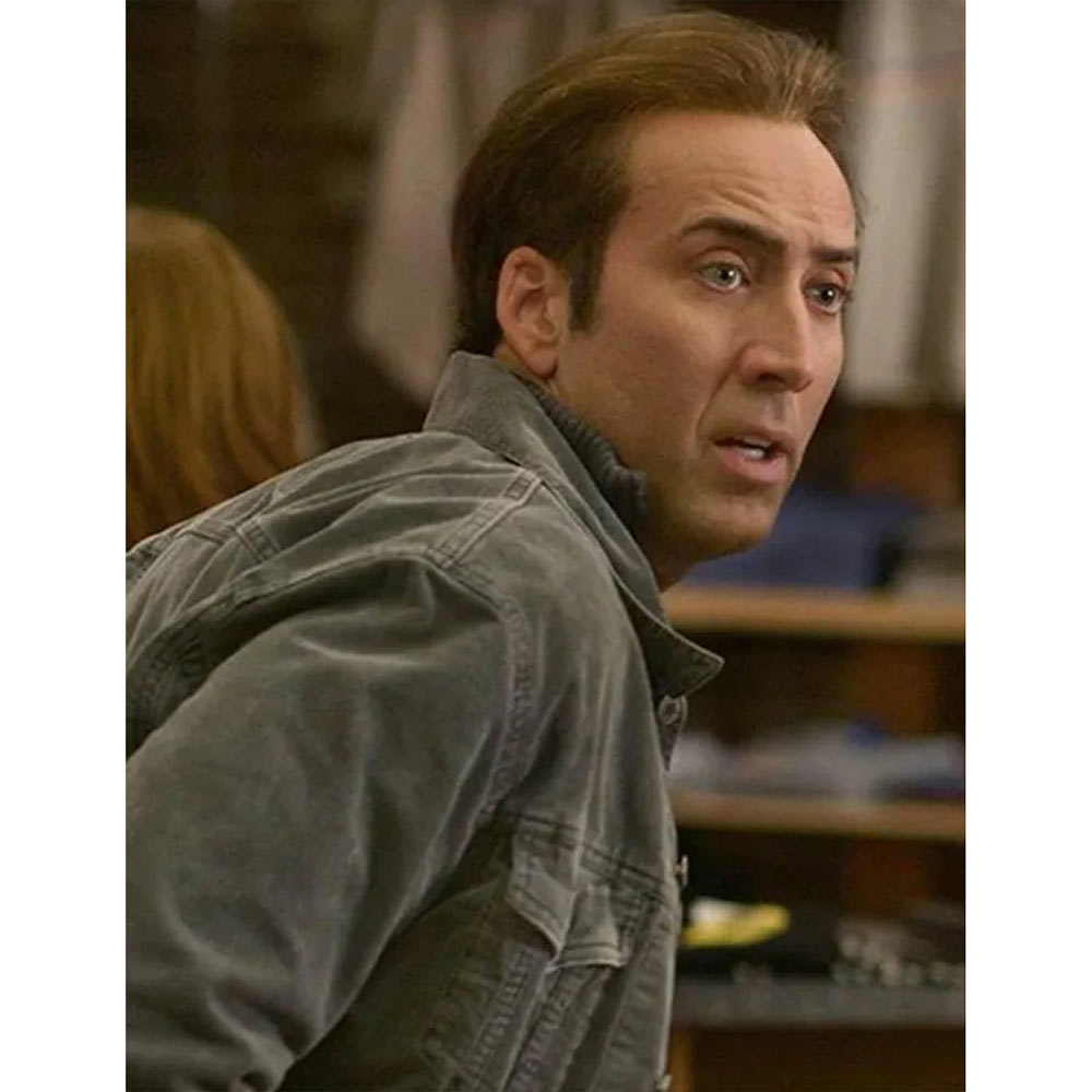 National Treasure Benjamin Franklin Gates Denim Gray Jacket - Image 5