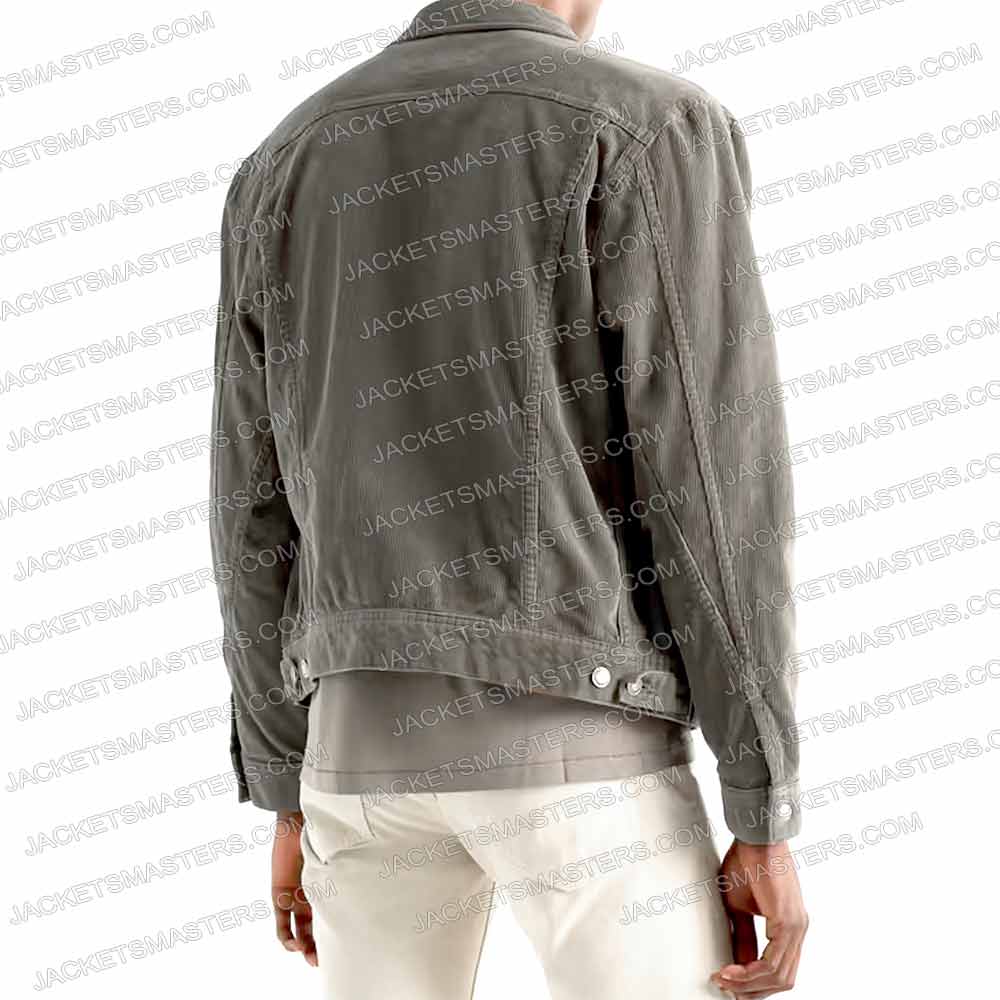 National Treasure Benjamin Franklin Gates Denim Gray Jacket - Image 3
