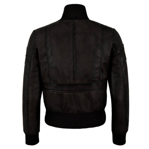 Navy Air Force Pilot Jet Fighter Leather Jacket - Image 4
