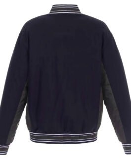 Navy/Charcoal Accent Vancouver Canucks Varsity Wool Jacket