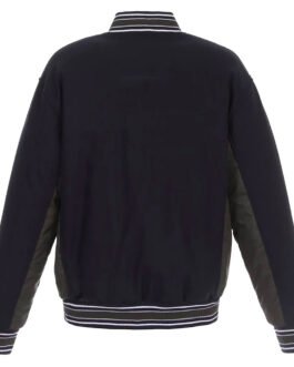 Navy/Charcoal Montreal Canadiens Poly-Twill Wool Accent Jacket