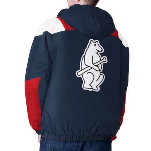Navy Chicago Cubs Charger Half-Zip Pullover Jacket - Image 2