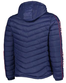 Cleveland Guardians Soft Down Touch Navy Hoodie Jacket