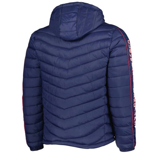 Cleveland Guardians Soft Down Touch Navy Hoodie Jacket - Image 2