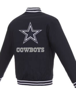 Navy Dallas Cowboys Poly Twill Jacket
