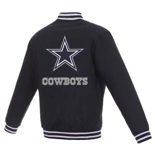Navy Dallas Cowboys Poly Twill Jacket - Image 2