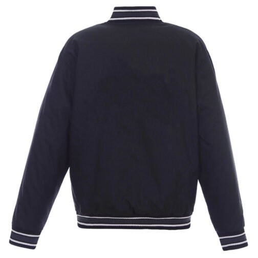 Detroit Pistons Navy Poly Twill Jacket - Image 2