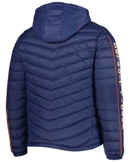 Detroit Tigers Splitter Soft Down Touch Navy Blue Hoodie Jacket