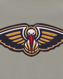 Navy/Gray New Orleans Pelicans Poly-Twill Jacket