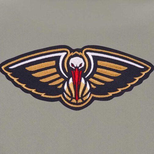 Navy/Gray New Orleans Pelicans Poly-Twill Jacket - Image 2