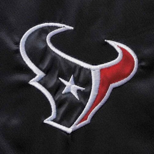 Houston Texans Overtime Varsity Blue Satin Jacket - Image 4