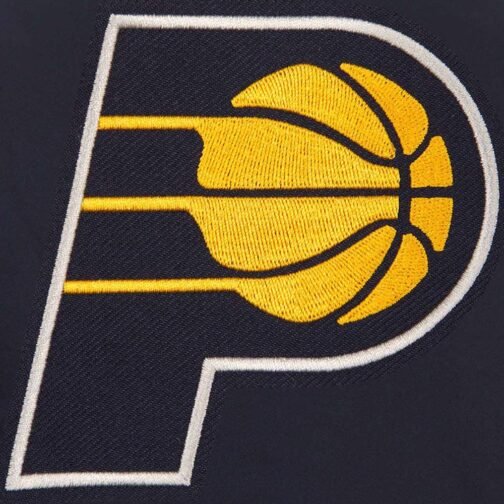 Navy Indiana Pacers Poly-Twill Jacket - Image 2
