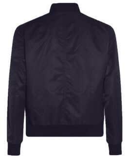 Navy LA Chargers Nylon Bomber Jacket
