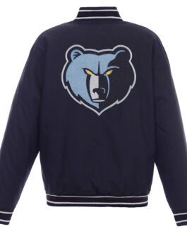 Memphis Grizzlies Navy Poly Twill Jacket