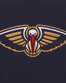 Navy New Orleans Pelicans Poly-Twill Jacket