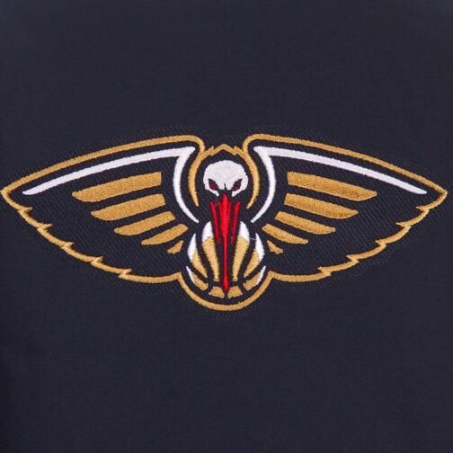 Navy New Orleans Pelicans Poly-Twill Jacket - Image 2