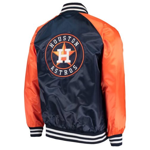 Navy/Orange Houston Astros The Lead Off Hitter Jacket - Image 2