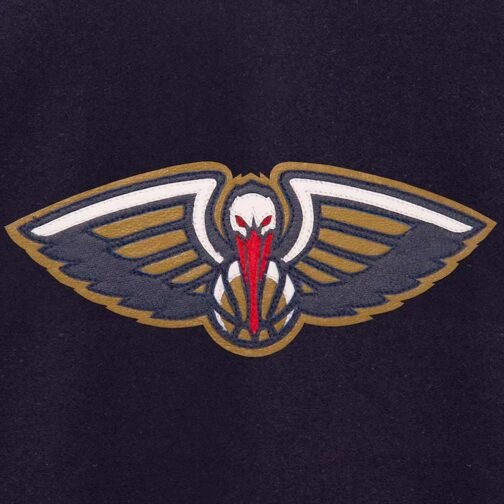 Navy/Red New Orleans Pelicans Varsity Jacket - Image 3