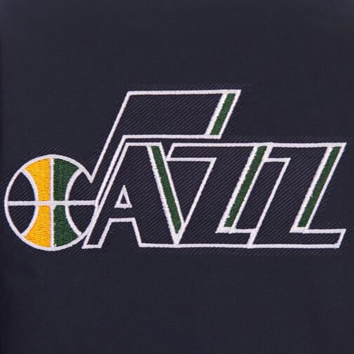 Navy Utah Jazz Poly-Twill Jacket - Image 2