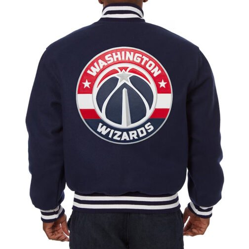 Navy Washington Wizards Varsity Wool Jacket - Image 2