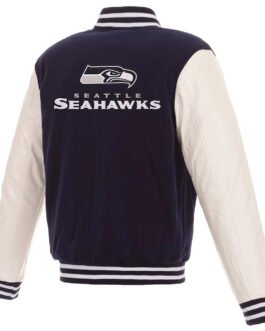 Navy/White Seattle Seahawks Varsity Jacket