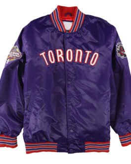 Purple NBA All Star 2000 Toronto Raptors Satin Jacket