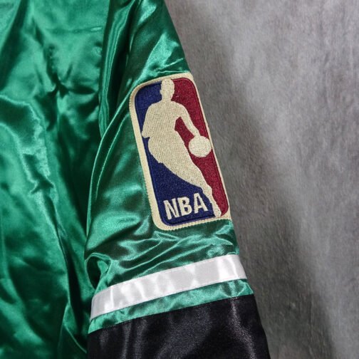 Boston Celtics NBA Green Satin Jacket - Image 6
