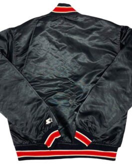 90s Miami Heat Satin Black Jacket