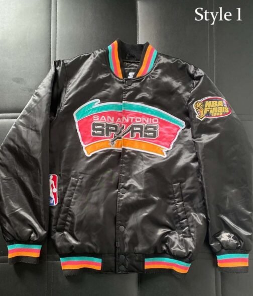 NBA San Antonio Spurs Satin Jacket - Image 7