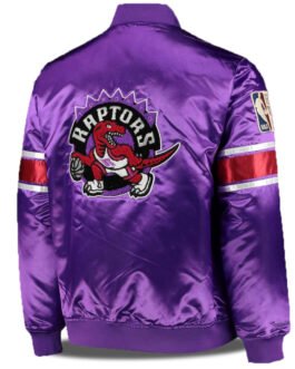 NBA Purple Toronto Raptors Satin Jacket