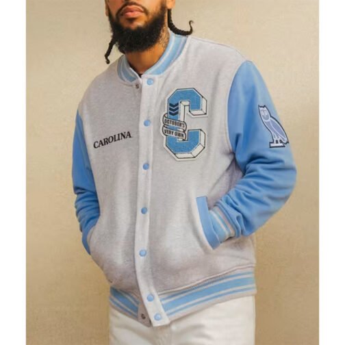 NCAA North Carolina Tar Heels OVO Varsity Jacket - Image 3